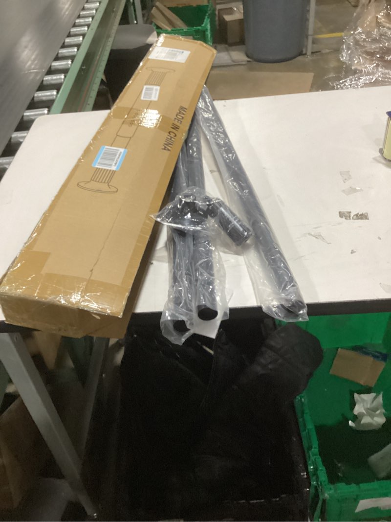 Condition photo showing New/Like New for ZOCONE Tension Curtain Rod 51-148 In (4.25-12Ft), Shower Curtain Rod No Drilling for Bathroom Window, Extra Long Outdoor Tension Rods for Patio, Christmas Garland Telescopic Rod Renter Friendly, Black Black 51-148 Inches