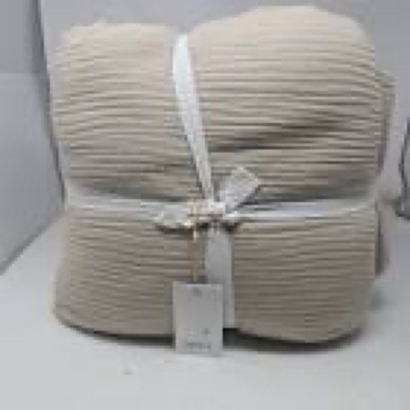 quince , set of 3 pcs, organic cotton airy gauze duvet cover,  pillow cases(brown light )
