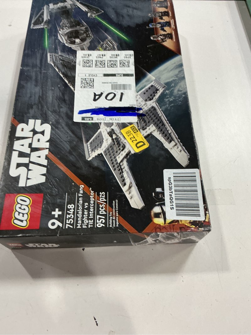 Condition photo showing New/Like New for LEGO Star Wars Mandalorian Fang Fighter vs. TIE Interceptor 75348 Building Toy Set, Perfect Star Wars Gift for Fans Aged 9 and Up; with 3 Characters Including The Mandalorian Standard Packaging