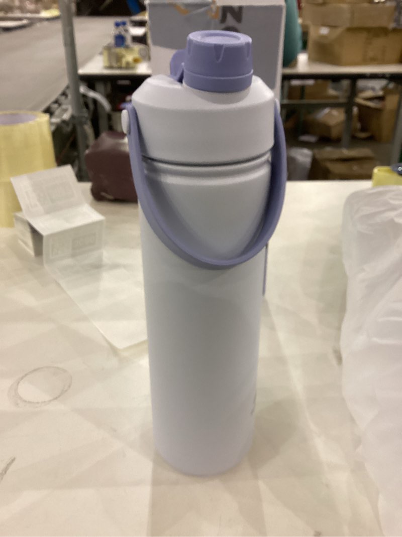 POWCAN 26 oz Insulated Water Bottle with 2-in-1 Straw and Spout Lid, Keep Cold 24H, Leak-Proof, Fits