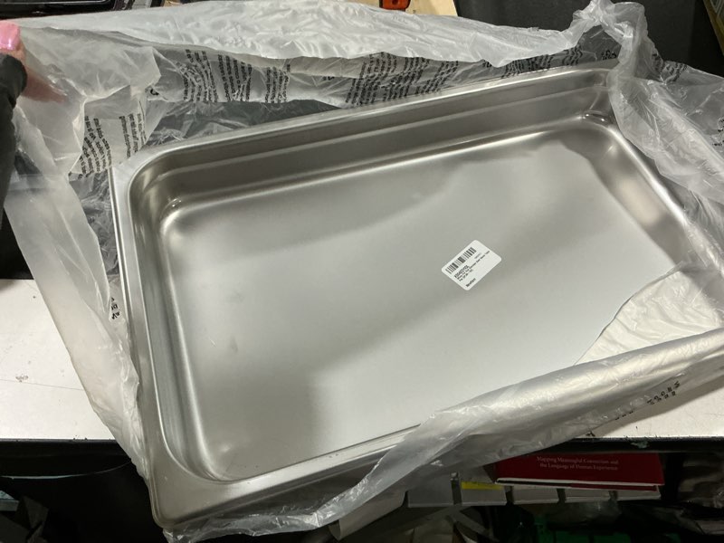 Condition photo showing Good Condition for winco full size stainless steel steam table pan [spjm-102]