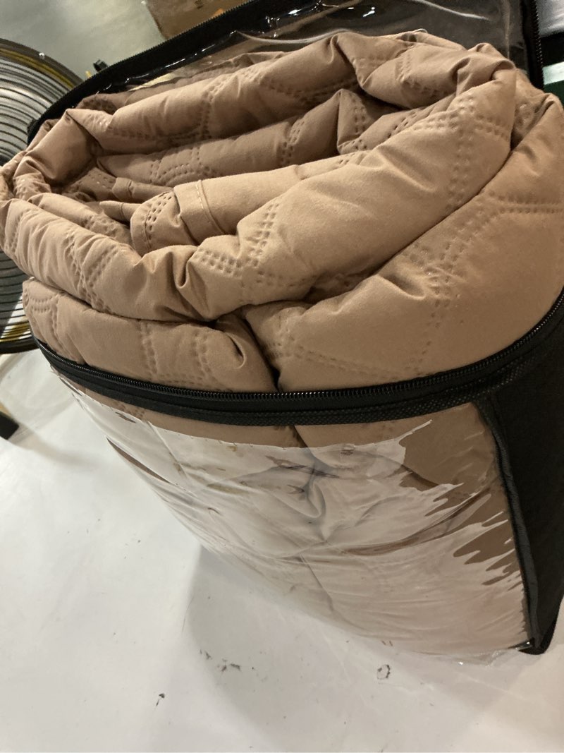 Condition photo showing Good Condition for 100% waterproof chair covers for living room, sofa covers for pets washable with side pockets, non slip couch covers for dogs, quilted dog couch cover (armchair, light brown?) light brown? 24" chair-small
