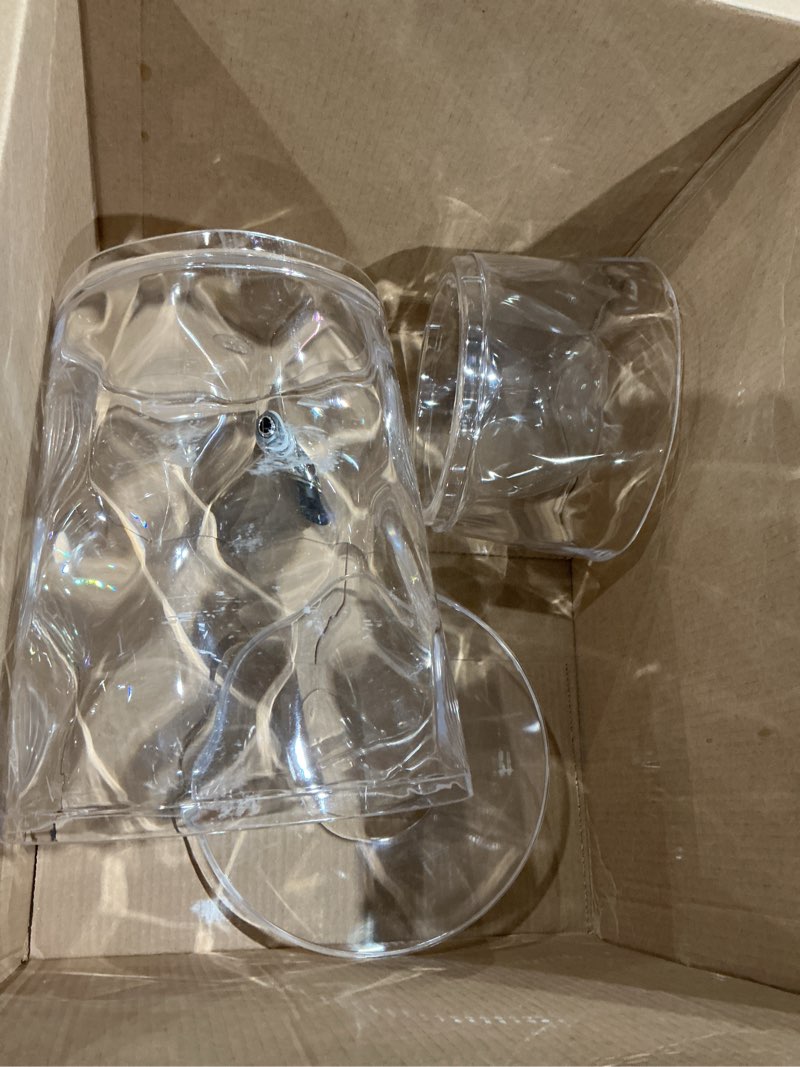 Condition photo showing As Is for creativeware bark beverage dispenser, 2.5 gallon, clear, (pack of 1)