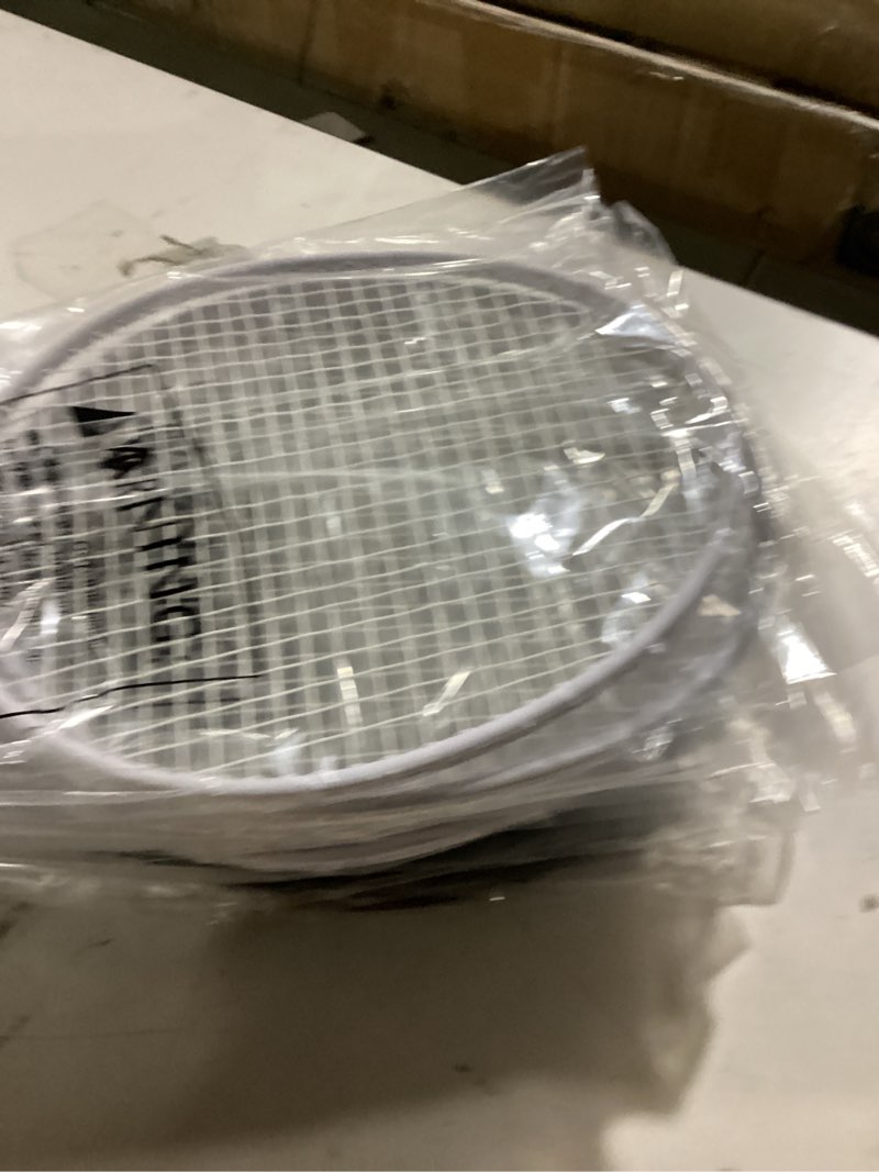 Condition photo showing As Is for 4 pcs tennis rackets for adult recreational 4 players 27" tennis racquet lightweight tennis racket with 3 tennis balls for training beginners with overgrips carry bag