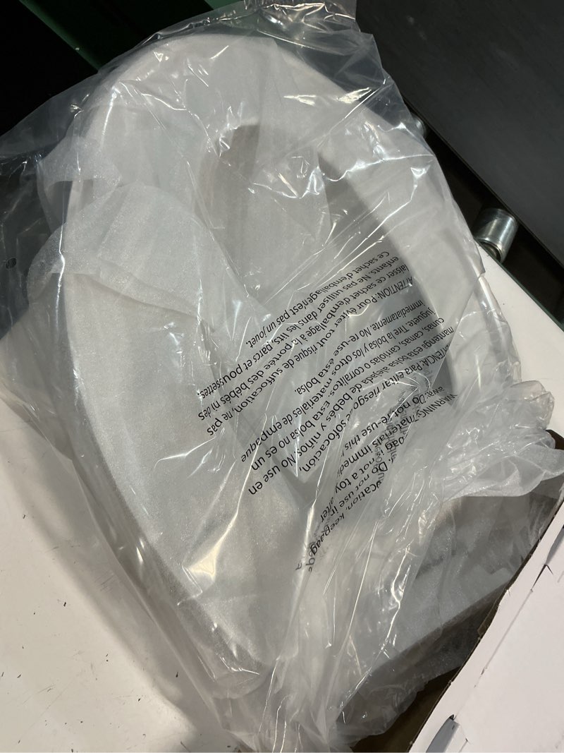 Condition photo showing Good Condition for american standard mightytuff plastic white elongated soft close toilet seat