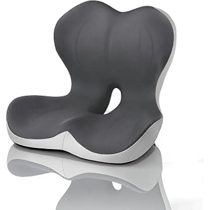 memory foam - car seat cushion that reduces sciatica pressure, hemorrhoid pillow for long sitting in truck drivers, thick ergonomic non-slip wheelchair cushions, comfortable backrest cushion for office and home chair