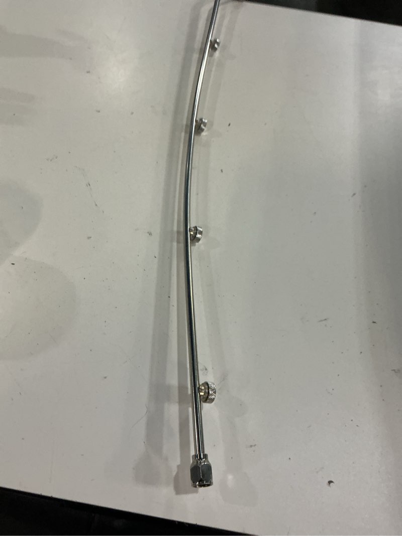 Condition photo showing As Is for 10 nozzles metal sprayer boom wand with 3/8 inch brass barb, spray wand, up to 55.1 inches long, suitable for watering large areas in gardens, farms