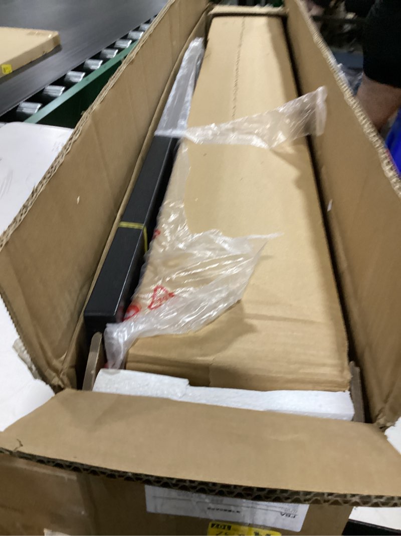 Condition photo showing New/Like New for queen size bed frame, 14 inch heavy duty metal platform bed frame, noise free steel mattress foundation, no box spring needed, spacious under bed space