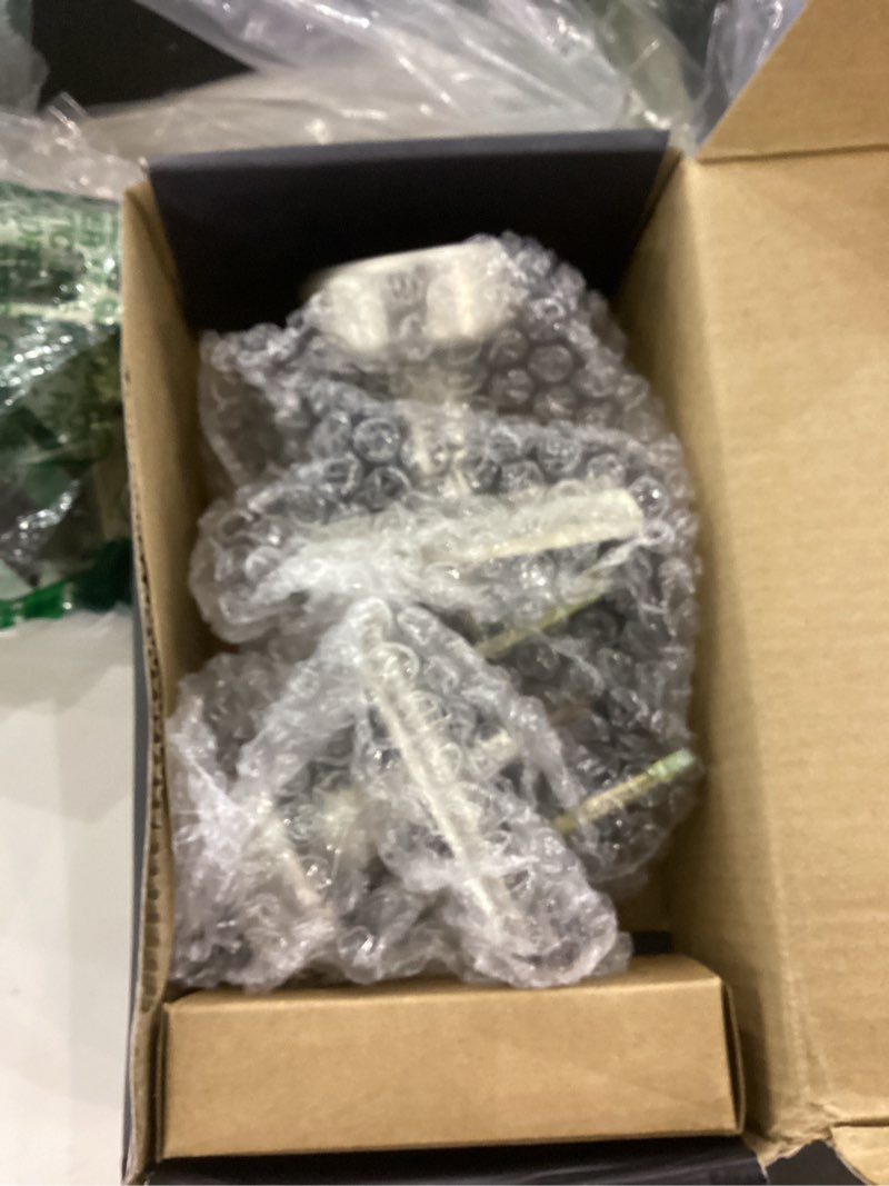 STARPY 6 Pack Pismo Doorknobs with Lock for Bath & Bedroom, Brushed Nickel Interior Door Knobs with 