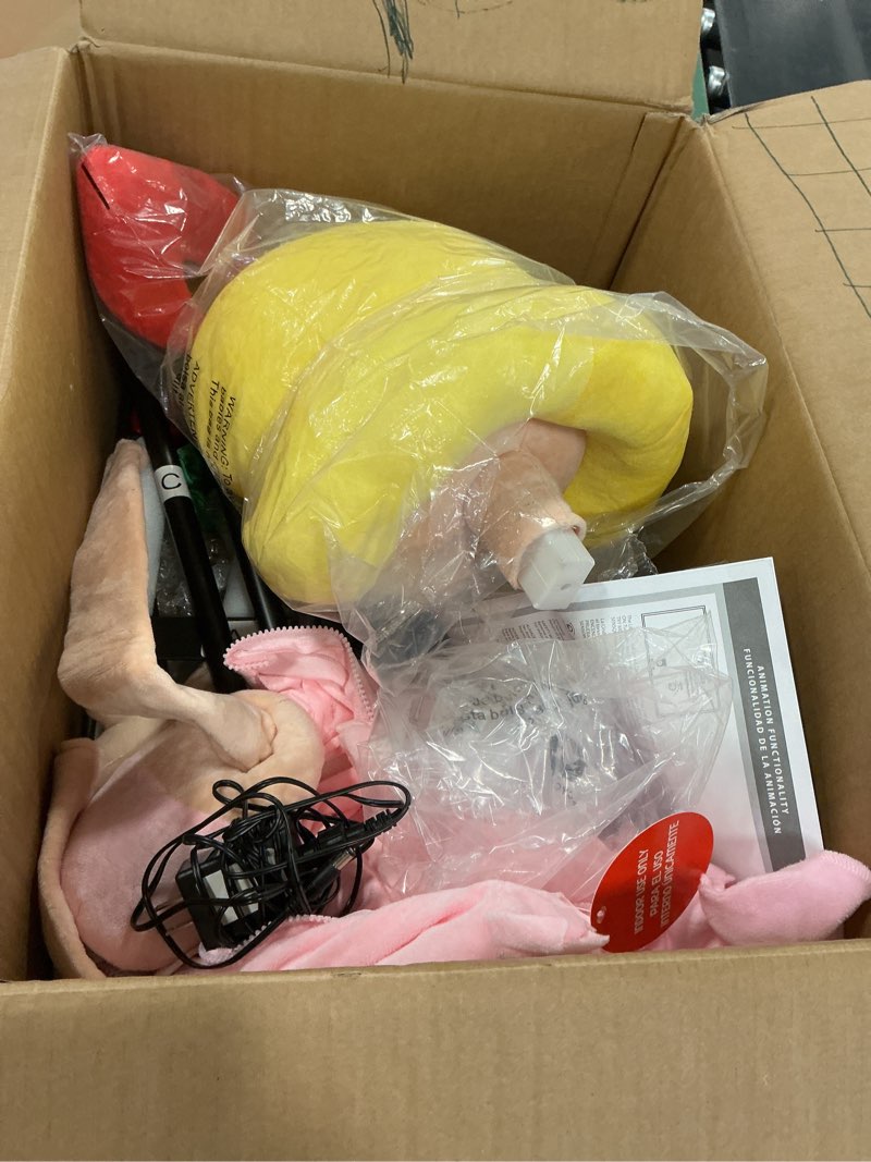 Condition photo showing As Is for 4 FT ANIMATED DR SEUSS GRINCH CINDY LOU CHRISTMAS PROP ANIMATRONIC