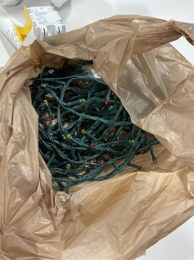 Condition photo showing As Is for GE StayBright 200 -Count 41.4-ft Multicolor LED Plug-In Christmas