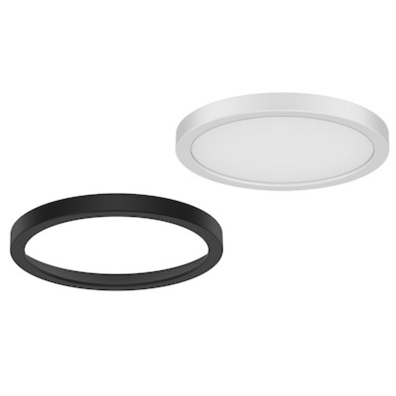 project source 7.5-in white or matte black indoor 1 -light led tunable white flush mount light with