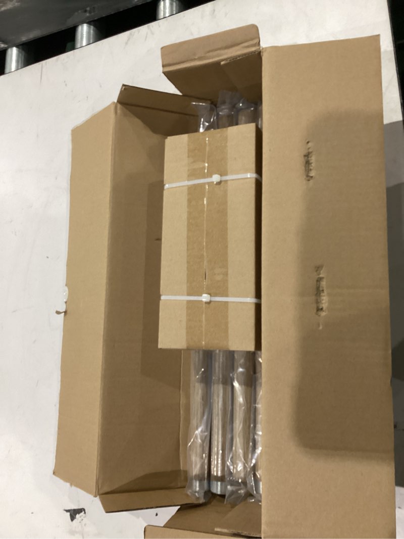 Condition photo showing Good Condition for Boho Wood Curtain Rods for Windows 48 to 84 inch,1" Adjustable Heavy Duty Window Curtain Rod with Imitation Wood Grain Finials,Rustic Decorative Drapery Rods Set,Size:36-88'',Weathered Wood 36'' - 88'' (1 Pack) Weathered Wood