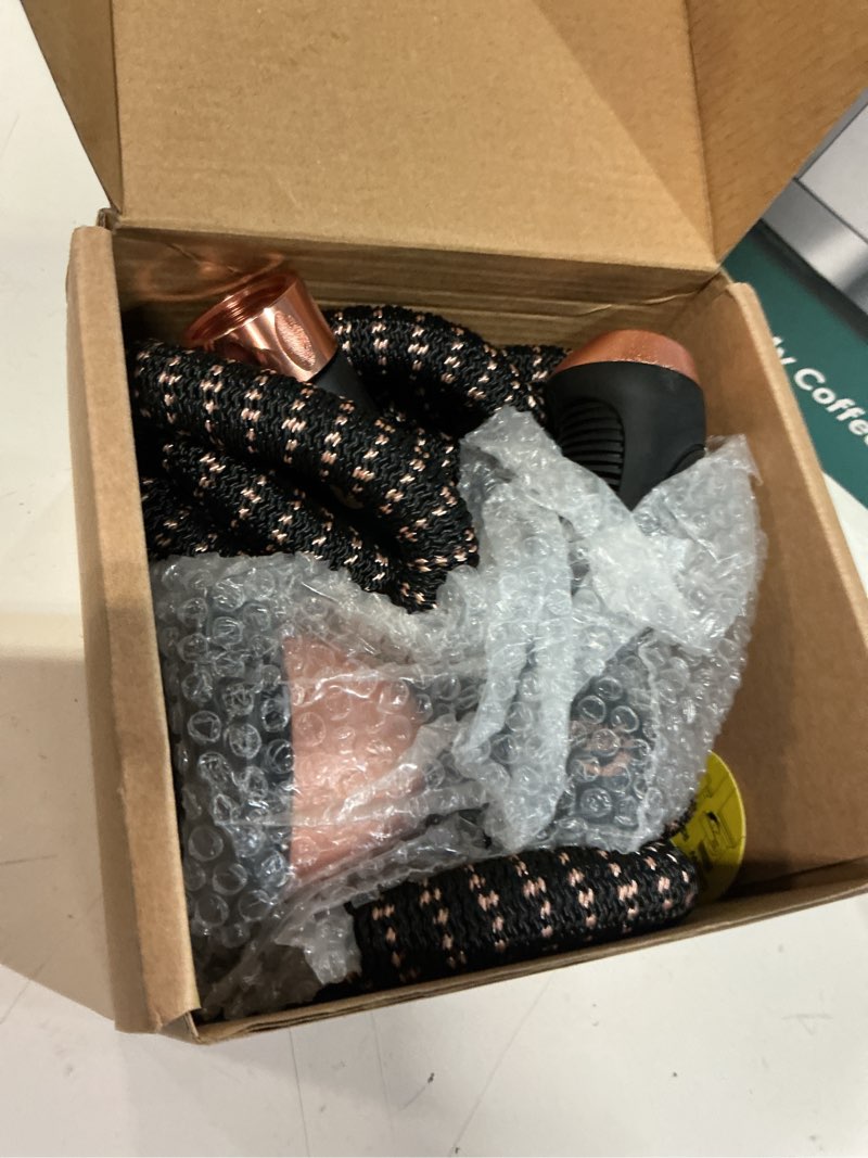 Condition photo showing Good Condition for pocket hose 25 ft copper bullet expandable garden hose w/10 pattern thumb spray nozzle as seen on tv 650psi 3/4 in patented lead-free ultra-lightweight solid copper anodized aluminum