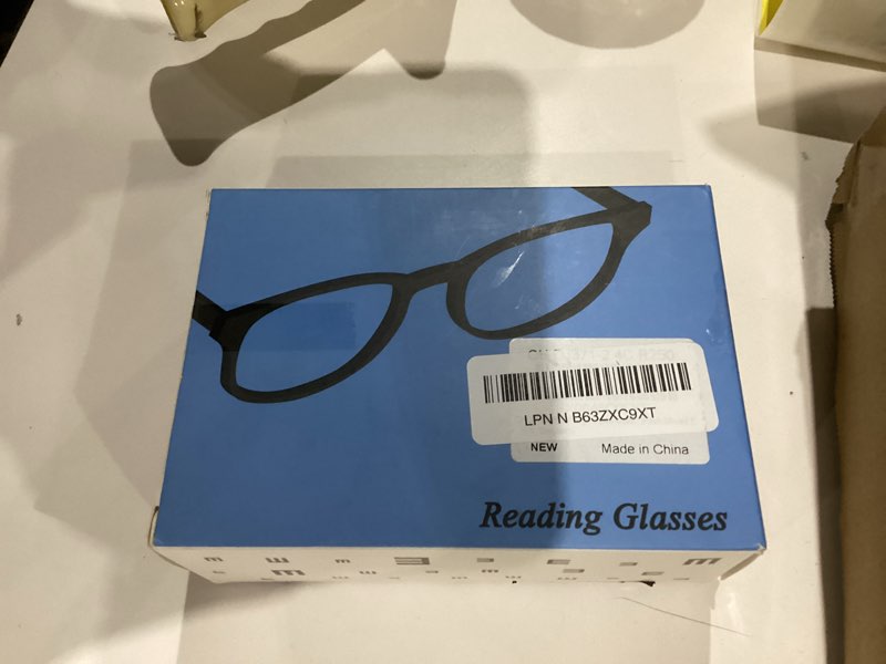 Condition photo showing New/Like New for Progressive Multifocus Reading Glasses for Women Men Blue Light Blocking Spring Hinge Square Computer Readers 4 Pack Mixed B 2.5 Diopters
