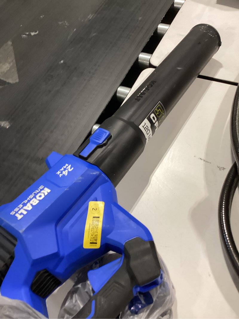 Condition photo showing Good Condition for kobalt 24v 500-cfm 120-mph cordless battery handheld leaf blower battery and charger not included