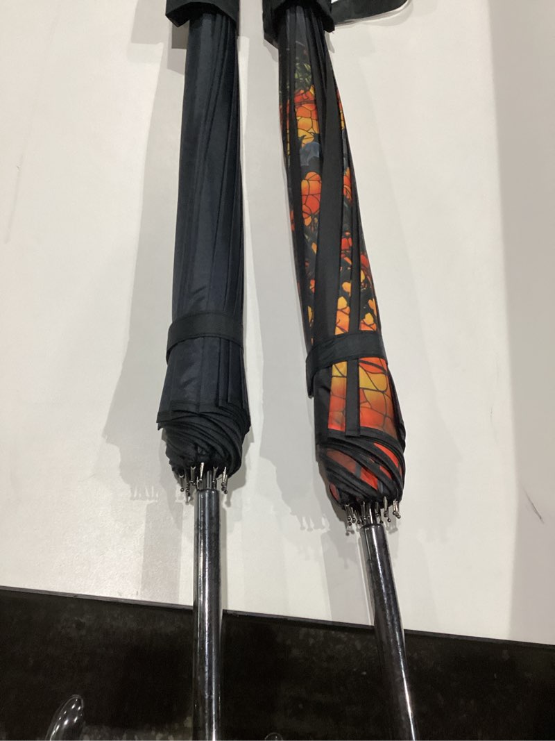 Condition photo showing New/Like New for Custom Printed Vampire Gothic Pagoda Umbrella TWO PACK - Artisan Collection - BONUS Dark Wing Pagoda Umbrella (Hallowed Glass Bonus Kit)