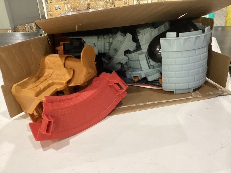 Condition photo showing Good Condition for Hot Wheels Toy Car Track Set, Mario Kart Bowser’s Castle Playset & 1:64 Scale Die-Cast Kamek, Interactive Play, with Storage for 30+ Vehicles Bowser Track Set