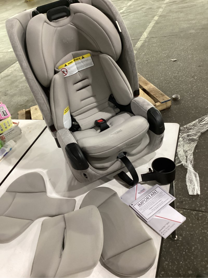Condition photo showing Good Condition for britax one4life slim all in one car seat, up to 10 years of use with rear facing, forward facing, & booster modes, 17.5” slim car seat design, clicktight installation & safewash fabrics — parchment parchment 2.0 one4life slim
