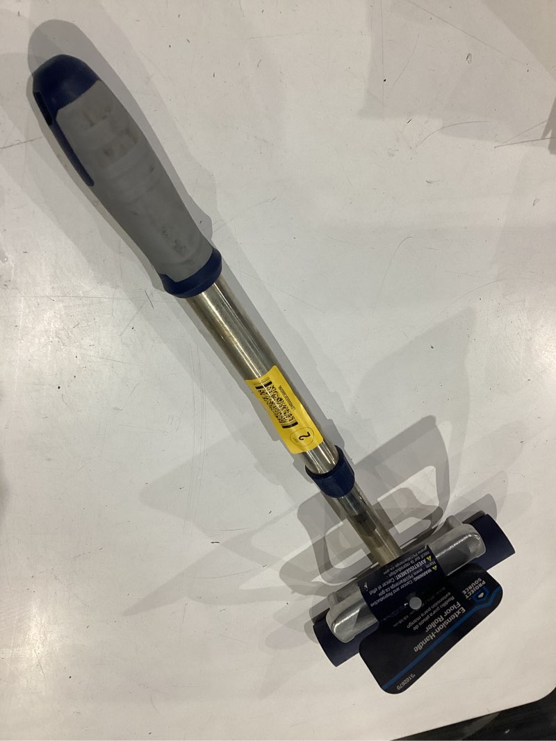 Condition photo showing As Is for project source floor rollers 7.5-in stainless steel adjustable handle floor roller