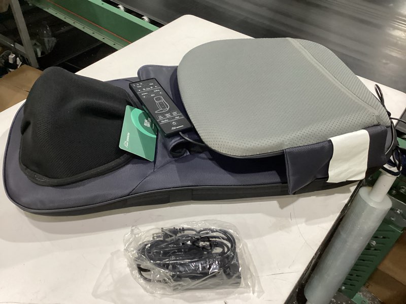 Condition photo showing New/Like New for snailax shiatsu neck back massager with heat, full body massage chair pad with adjustable height, deep kneading & rolling massage seat cushion for back pain, app control seat chair massager, gifts back massager sl-233app-n