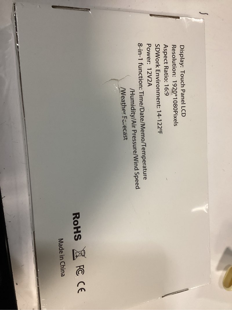 Condition photo showing New/Like New for Jazeyeah 2026 New Year's Calendar,15.6 Inch WiFi Smart Touchscreen Desk Office Calendar with Memo Reminder Settings, Digital Alarm Clock for Seniors (NO APP) 15.6" White