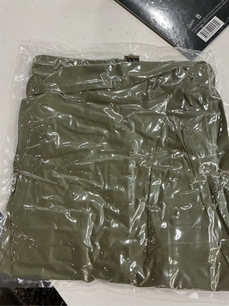 Condition photo showing New/Like New for onedreamer women's military safari cropped jackets button down lightweight oversized utility anorak 