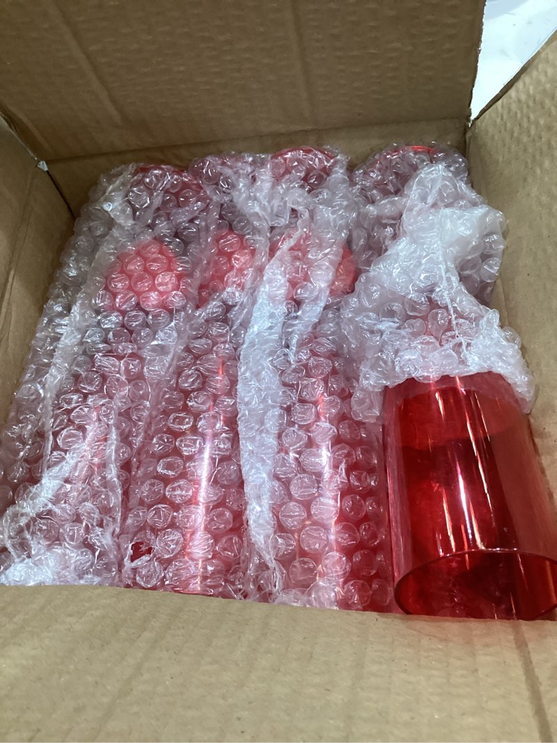 Condition photo showing Good Condition for Fun Express Heart Shaped Champagne Glasses Plastic Flutes 12 Pack - Red Valentine Wine Glasses for Galentines Day Party Supplies | BPA Free Acrylic Drinking Cups 6oz | Valentines Day Glassware Bulk