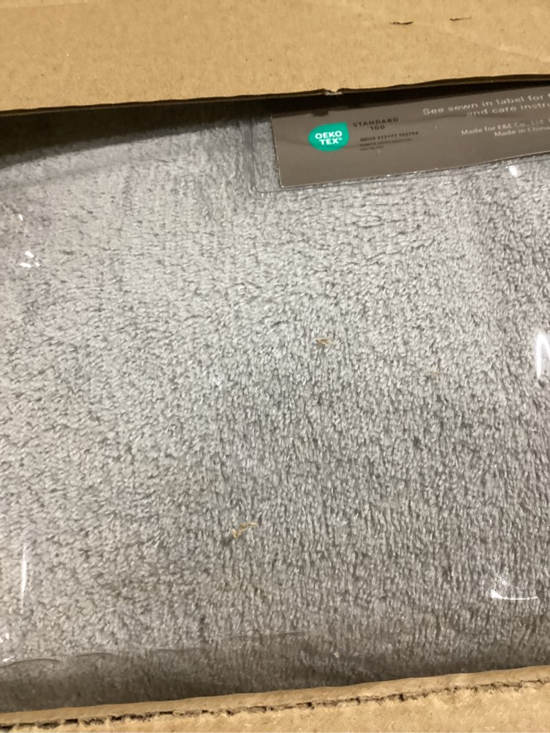 Condition photo showing Good Condition for True North by Sleep Philosophy Plush Sheet Set Twin, Solid Color, Warm & Soft Bedding Twin Size Sheets, Fitted Pocket Fits Up to 16" Mattress, Soloft, Grey, 4 Piece Twin Grey