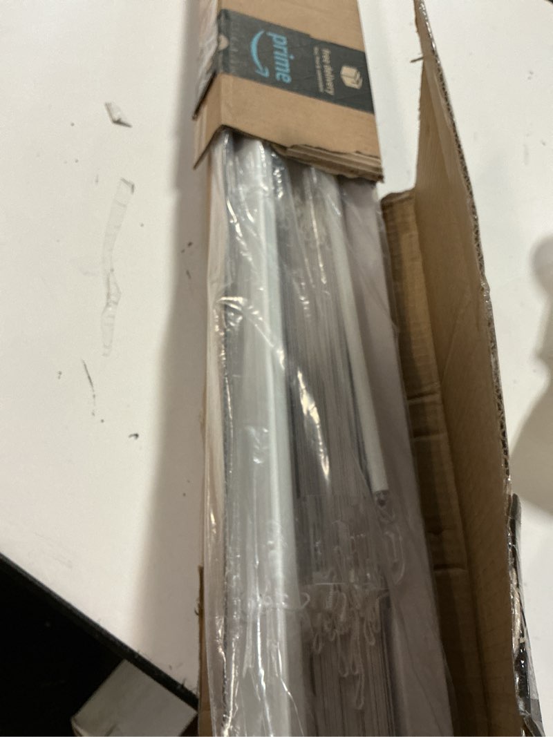 Condition photo showing Good Condition for no drill blinds for windows 1" vinyl l-shaped slats cordless mini blinds for home, for window size 48" w × 64" h white white 48" w × 64" h