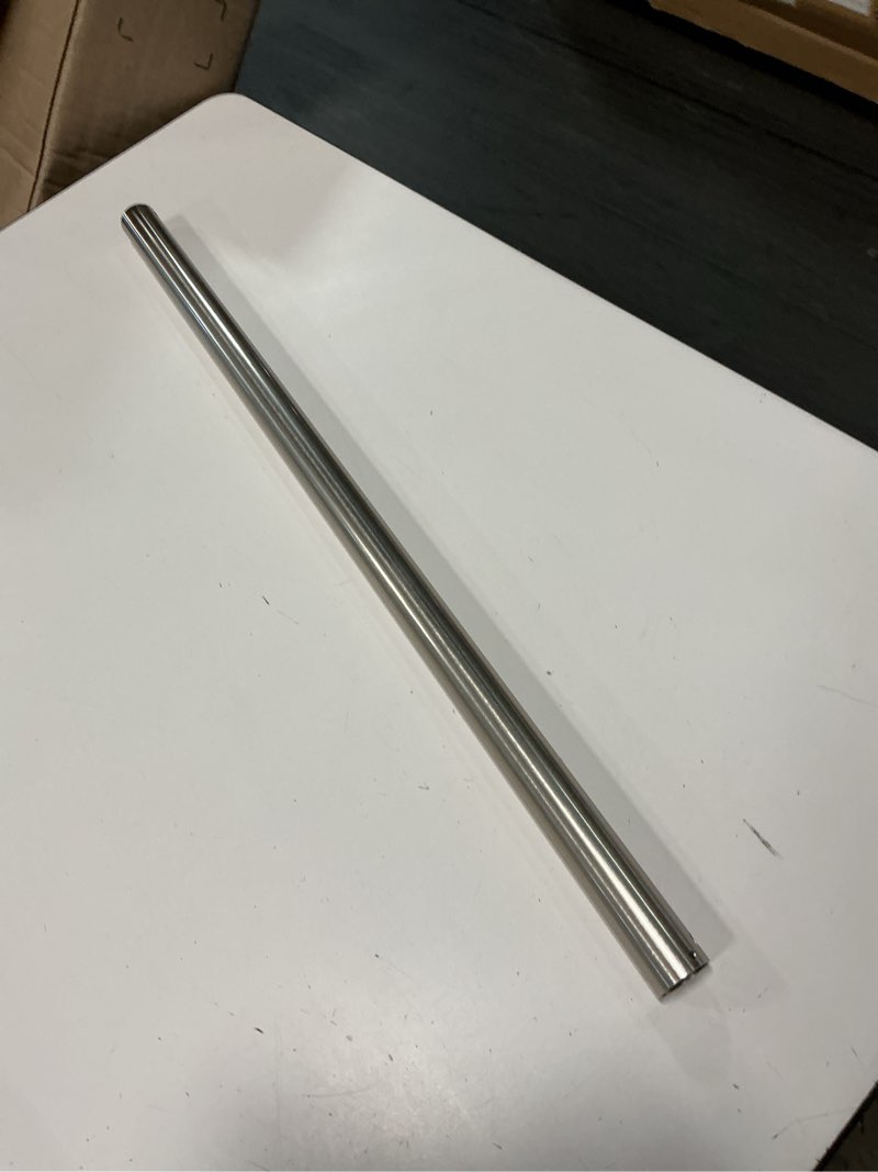 Condition photo showing Good Condition for 24-inch ceiling fan downrod, 2-foot brushed nickel ceiling fan extension rod, 1-inch od, ceiling downrod for various fans (only fans boom, no thread & cord)
