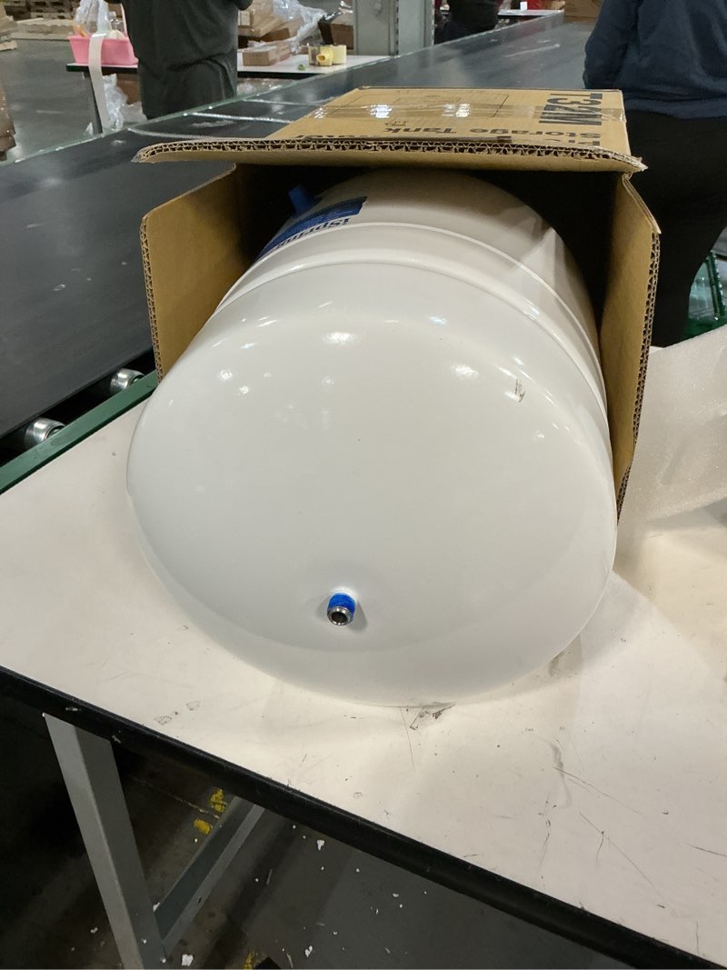 Condition photo showing Good Condition for ispring t32m pressurized water storage tank with ball valve for reverse osmosis ro systems, 4 gallon, 1/4" tank valve included, white 4 gallons