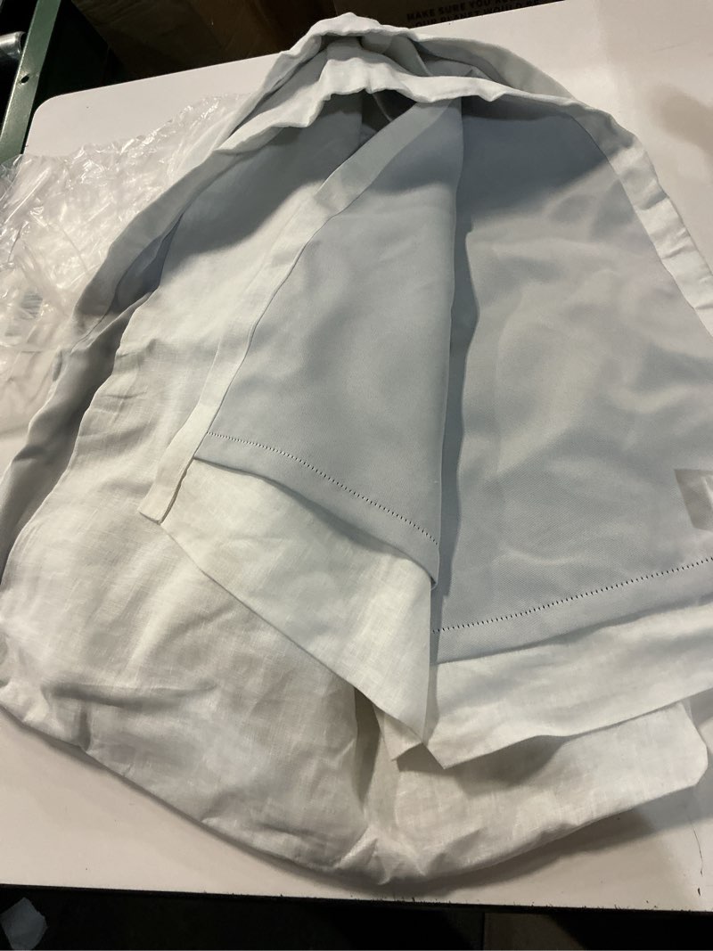 Condition photo showing Good Condition for european linen room darkening curtain, 48x96, white