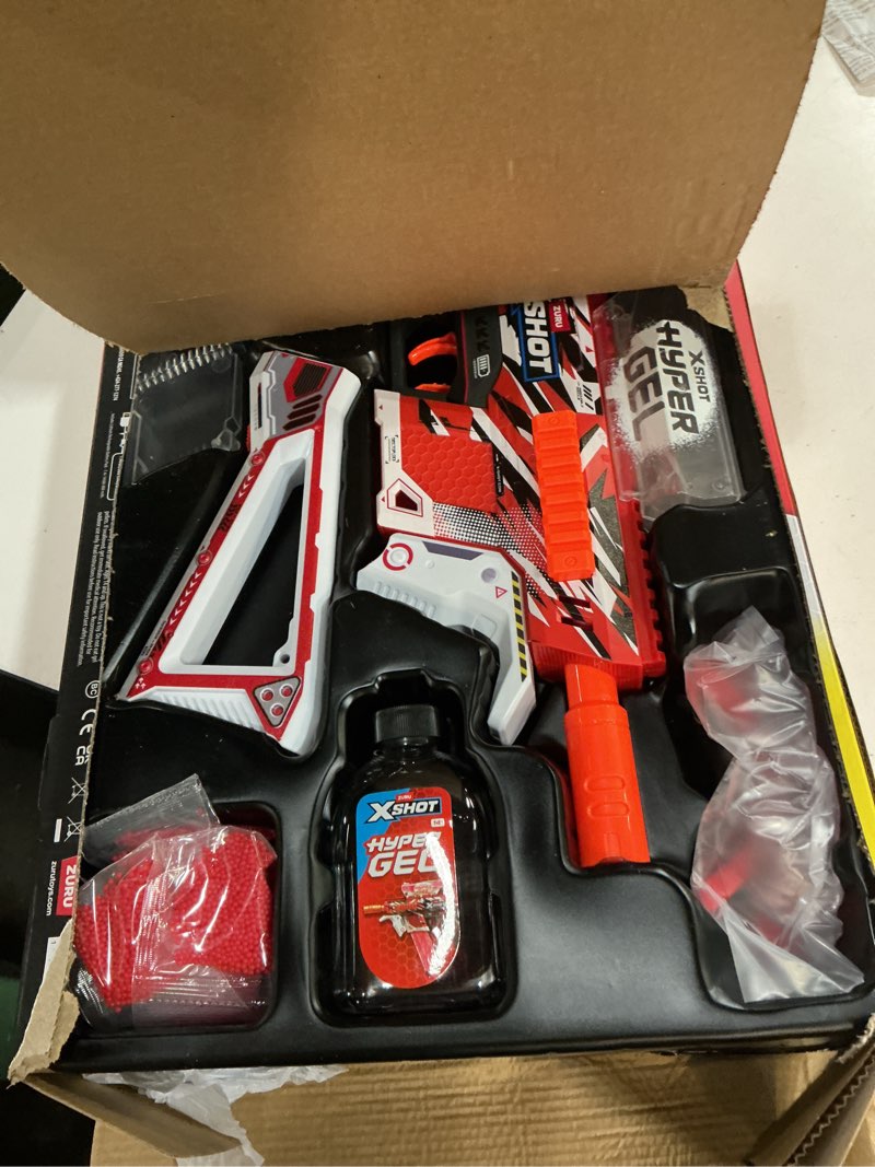 Condition photo showing Good Condition for xshot hyper gel trace fire motorized blaster (10,000 pellets) outdoor blaster by zuru for ages 14+