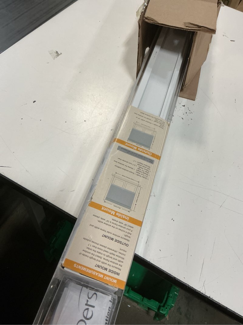 Condition photo showing Good Condition for persilux blackout roller blinds for indoor windows, cordless roller shades with valance, thermal insulated fabric window shades & blinds, uv protection shades for home and bedroom (white,46"w x 72"h) 46"w x 72"h white