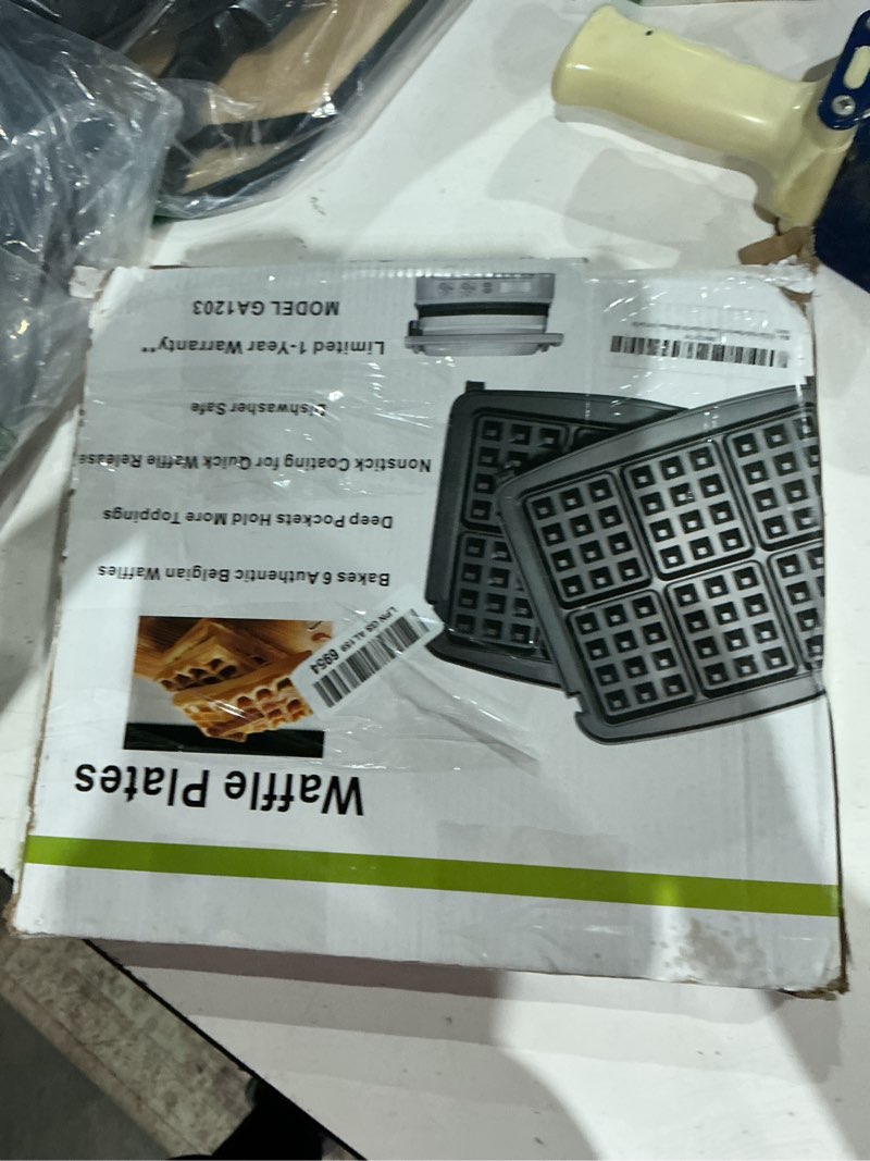 Condition photo showing Good Condition for tscook waffle plates for cuisinart griddler gr-150 deluxe, nonstick, dishwasher safe, 2 piece set (n