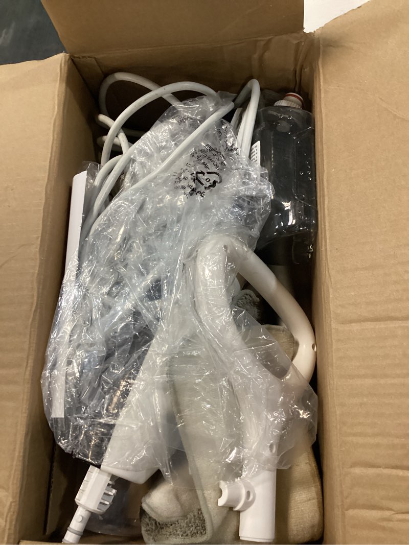 Condition photo showing As Is for steam mop for floor cleaning, multi-purpose steam cleaner with handheld steamer & accessories, deep cleaning floor steamer for hardwood and tile, pet-friendly steam mop for home