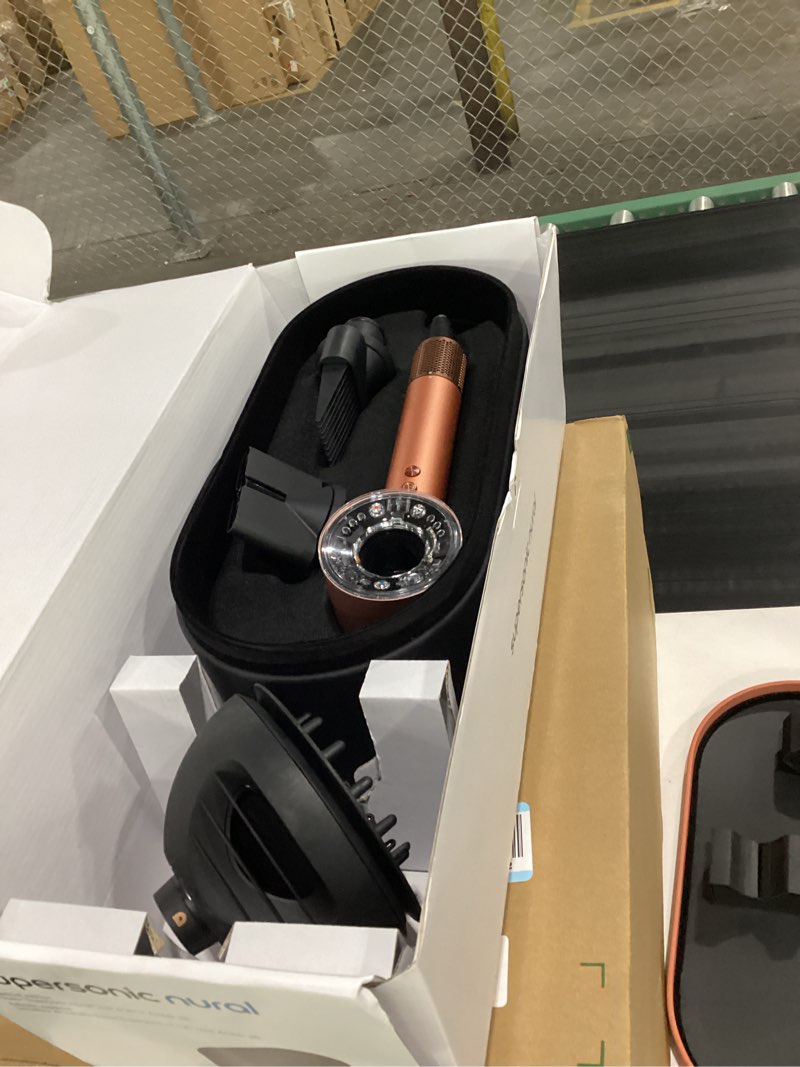 Condition photo showing As Is for dyson supersonic nural™ hair dryer amber silk