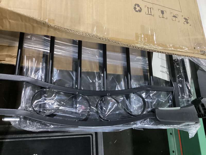 Condition photo showing Good Condition for fairy baby 29.53"-32.28" wide baby gate with door, walk through baby gates for stairs pressure mounted no drill, indoor tension metal pet dog gate, auto close child safety gate, black 29.5"-32.2"