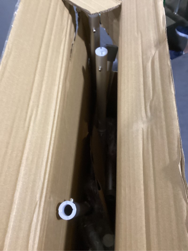 Condition photo showing As Is for medline lightweight two button folding walker with 5" wheels, aluminum frame supports up to 300 lbs metallic 1 count (pack of 1)