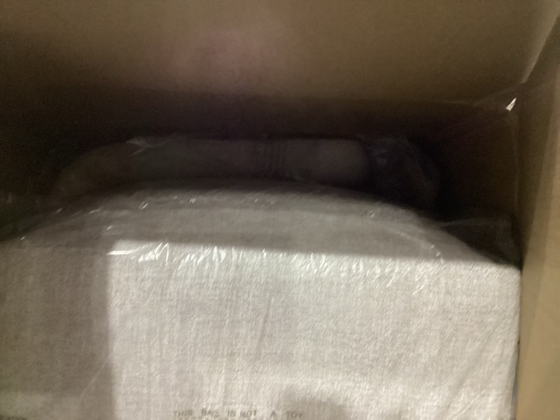 Condition photo showing As Is for ONE CHAIR ONLY Upholstered Dining Chairs with Casters, Modern Barrel Side Armchair with Rollers for Dining Room, Bedroom, Kitchen, Reading Room, Beige, Set of 4 Beige 4 PCS