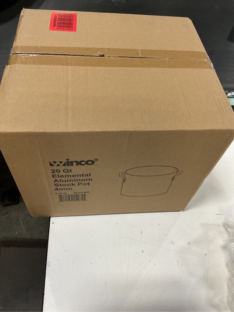 Condition photo showing New/Like New for winco alst-20 elemental 20 quart aluminum stock pot