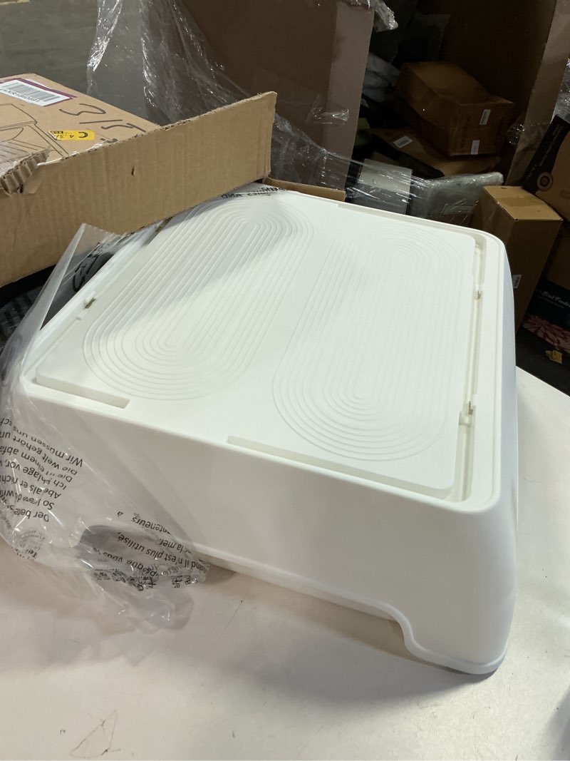 Condition photo showing Good Condition for Two Step Stool for Kids,Foldable 2 Step Stool for Toddlers,Non-Slip with Handles Kids Stool for Bathroom Sink,Toilet Bedroom, Potty Training,Kitchen Brown