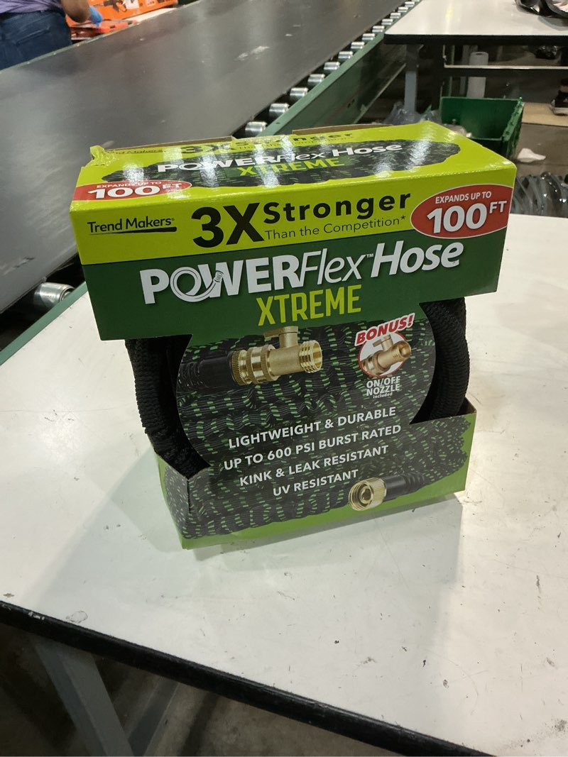 Condition photo showing As Is for flex-able hose flex-able xtreme hose 100ft - kink free, expandable, heavy duty, green