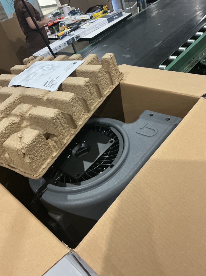 Condition photo showing As Is for utilitech 1/2-hp 2800-cfm centrifugal indoor blower fan
