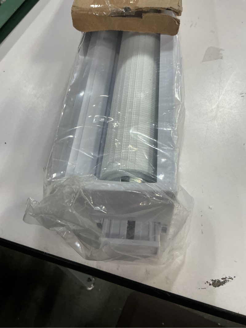 Condition photo showing Good Condition for Joydeco No Drill Zebra Blinds for Windows, Cordless Day & Night Dual Sheer Roller Shades, Easy Installation, Free-Stop Lift System, Light Filtering Privacy Blinds for Home(White,34" W x 75" H) A-white (No Drill) 34"W x 75"H