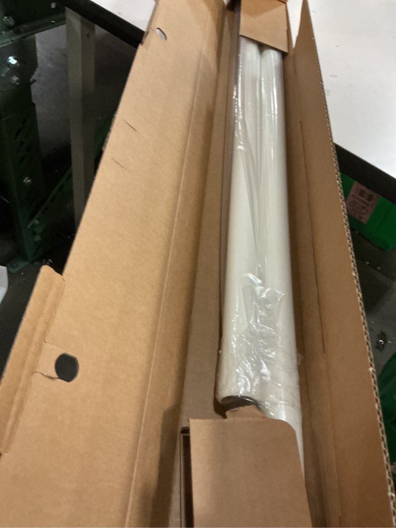 Condition photo showing New/Like New for ivilon drapery window curtain rod set - square design 1 1/8 rod. 72 to 144 inch. ivory/white 72 to 144 in.