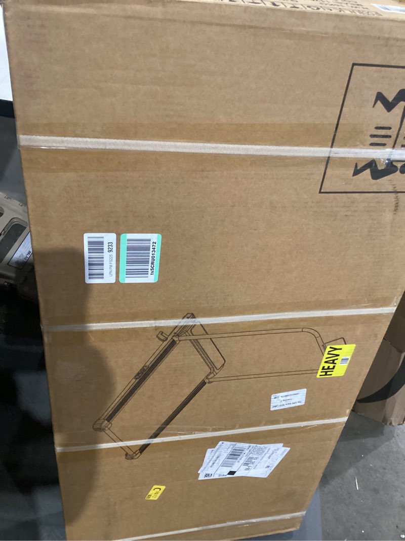 Condition photo showing New/Like New for (similar to not exact )rhythm fun treadmill with incline, walking pad with handle bar,300lbs walking pad with app, portable folding walking treadmills for home/office with low noise red black