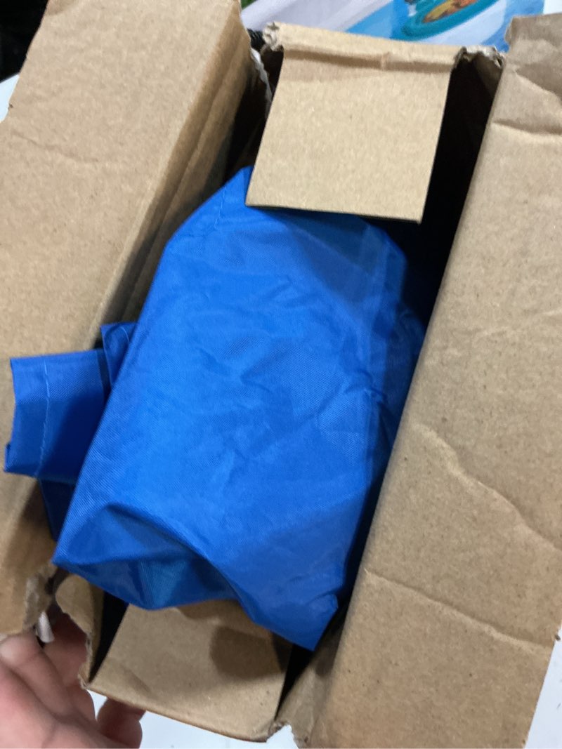 Condition photo showing As Is for ozark trail 10' x 10' instant slant leg pop up canopy replacement top shading cover, blue ( canopy top only)