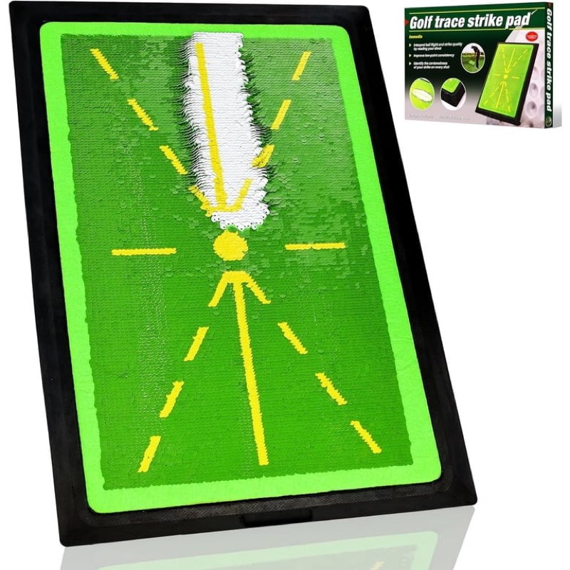 golf swing training mat, 2026new golf practice mat for swing path feedback analyzing swing path, indoors/outdoors pro swing mat, golf hitting mat 17"x12",gifts for men women